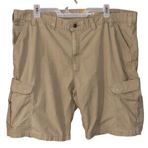 Carhartt force men’s khaki Broxton cargo shorts (size 46 with 12” inseam)